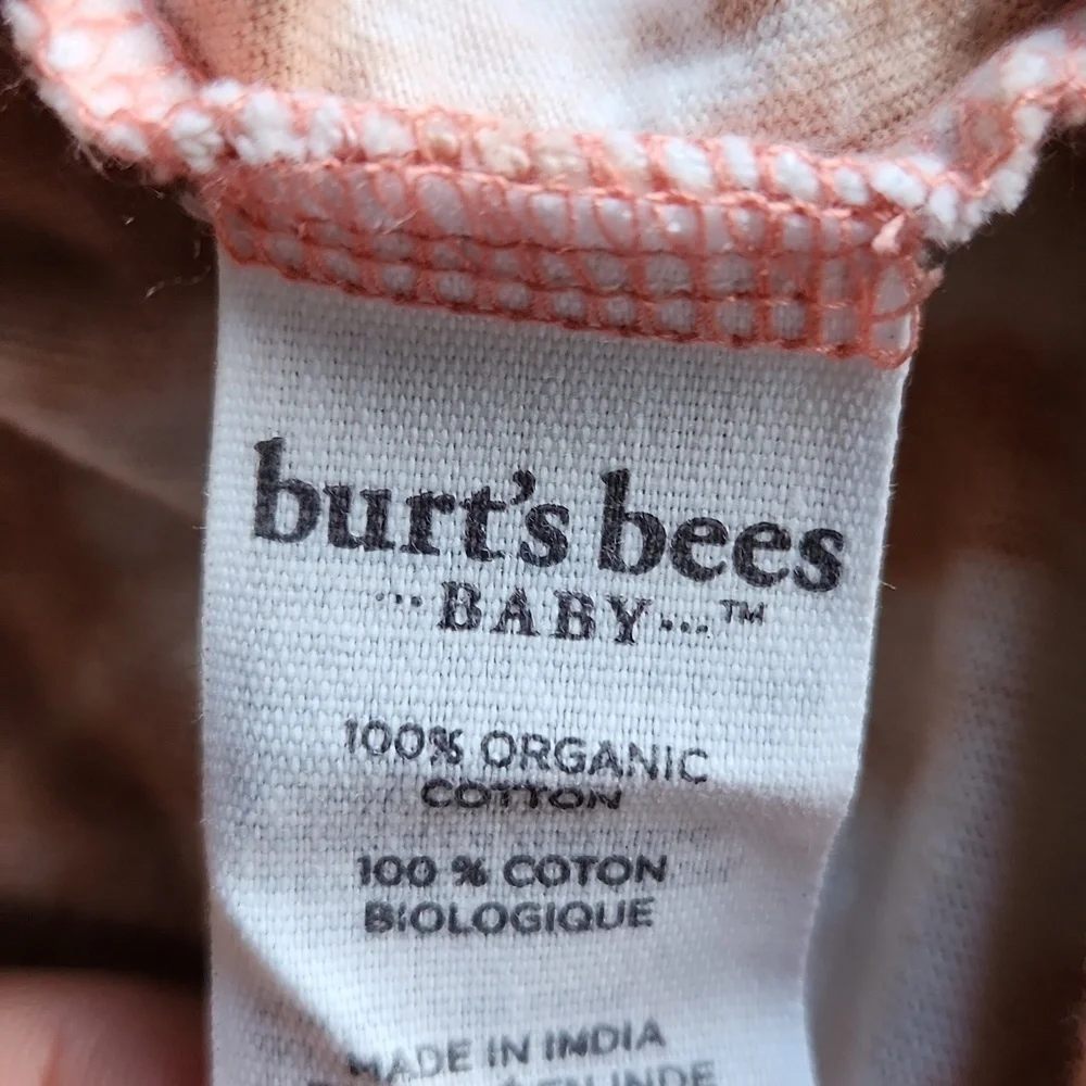 Burt’s Bees Baby  Orange Tie-Dye Romper